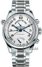 Longines Master GMT Power Reserve Silver Dial Bracelet