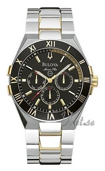 Bulova Marine Star Chronograph Two Tone Black Dial