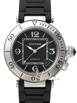 Cartier Pasha Black Dial Rubber Cartier Pasha Black Dial Rubber