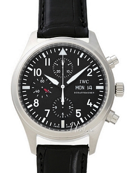 IWC Pilots Classic Black Dial Leather