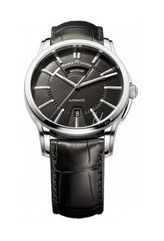 Maurice Lacroix Pontos Black Dial Leather