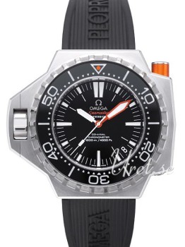 Omega Seamaster Ploprof Black Dial Black Rubber Strap