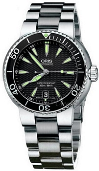 Oris Diving Date Steel Black Dial