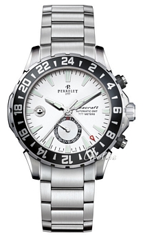 Perrelet Seacraft GMT Valkoinen/Teräs Ø42 mm Perrelet Seacraft GMT Valkoinen/Teräs Ø42 mm