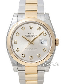 Rolex Datejust Silver Dial Yellow Gold / Steel Oyster Bracelet D Rolex Datejust Silver Dial Yellow Gold / Steel Oyster Bracelet D