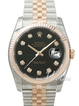 Rolex Datejust Black Dial Jubilee Bracelet Diamond Rolex Datejust Black Dial Jubilee Bracelet Diamond