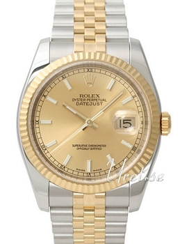 Rolex Datejust Gold Dial Jubilee Bracelet
