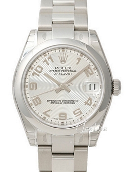 Rolex Datejust Silver Dial Midsize Oyster Bracelet