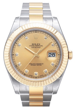 Rolex Datejust II Champagne Dial Oyster Bracelet Diamond Index Rolex Datejust II Champagne Dial Oyster Bracelet Diamond Index