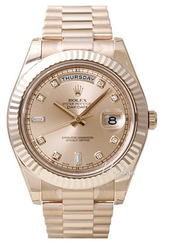Rolex Day-Date II Rose Gold Rose Dial