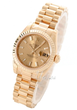 Rolex Lady Datejust Champagne Dial President Bracelet