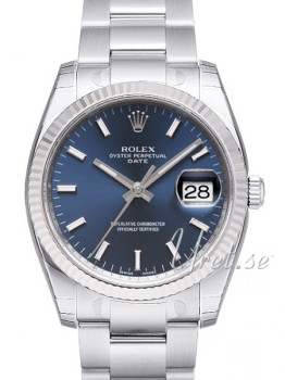 Rolex Perpetual Date Blue Dial Oyster Bracelet