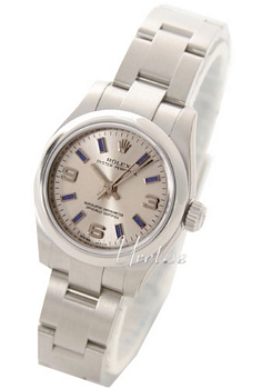 Rolex Perpetual Silver Dial Oyster Bracelet Ladies