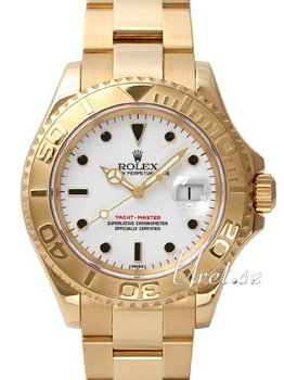 Rolex Yacht-Master White Dial Yellow Gold Oysterlock Bracelet Rolex Yacht-Master White Dial Yellow Gold Oysterlock Bracelet