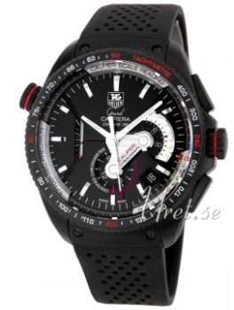 TAG Heuer Grand Carrera Black Dial Rubber Strap