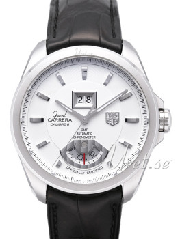 TAG Heuer Grand Carrera Calibre 8 RS Silver Dial Black Leather TAG Heuer Grand Carrera Calibre 8 RS Silver Dial Black Leather