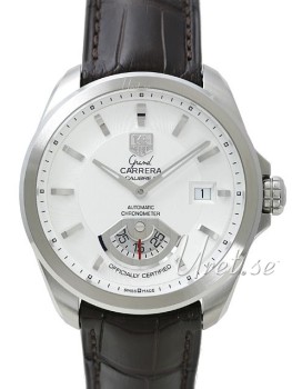 TAG Heuer Grand Carrera Calibre 6 RS Silver Dial Brown Leather