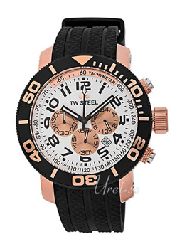 TW Steel Grandeur Diver White Dial Rubber Strap TW Steel Grandeur Diver White Dial Rubber Strap