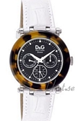 Dolce & Gabbana D&G Jesse J Black Dial Leather