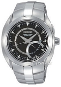 Seiko Arctura Black Dial Bracelet Power Reserve