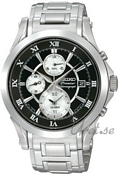 Seiko Premier Black Dial