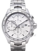 TAG Heuer Link Calibre 16 Automatic Chronograph Hopea/Teräs Ø43 TAG Heuer Link Calibre 16 Automatic Chronograph Hopea/Teräs Ø43