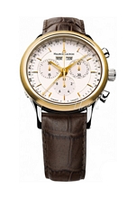 Maurice Lacroix Les Classiques Chronographe Valkoinen/Nahka �40