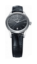 Maurice Lacroix Les Classiques Ladies Date Musta/Nahka �33 mm