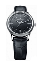 Maurice Lacroix Les Classiques Date Musta/Nahka �38 mm