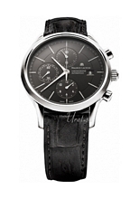 Maurice Lacroix Les Classiques Chronographe Musta/Nahka �41 mm
