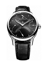 Maurice Lacroix Masterpiece Double Retorgrade Musta/Nahka Ø46 mm Maurice Lacroix Masterpiece Double Retorgrade Musta/Nahka Ø46 mm