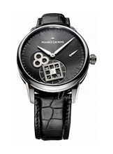 Maurice Lacroix Masterpiece Roue Carree Seconde Harmaa/Nahka Ø43 Maurice Lacroix Masterpiece Roue Carree Seconde Harmaa/Nahka Ø43