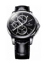 Maurice Lacroix Pontos Black Dial Leather