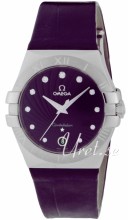 Omega Constellation 35 mm Purple Dial Croco Strap