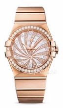 Omega Constellation 35 mm MOP, White Dial Rose Gold Bracelet