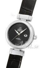 Omega Ladymatic Black Dial Croco Strap