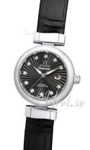 Omega Ladymatic Black Dial Croco Strap
