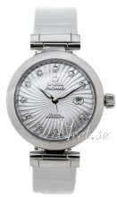 Omega Ladymatic MOP, White Dial Croco Strap