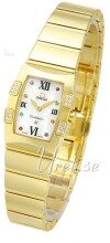Omega Constellation Quadrella MOP Dial Yellow Gold