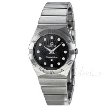 Omega Constellation Brushed 27 mm Steel Black Dial