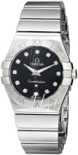 Omega Constellation Polished 27 mm Steel Black Dial