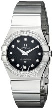 Omega Constellation Brushed 27 mm Steel Black Dial