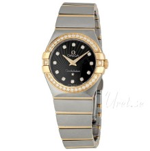 Omega Constellation Brushed 27 mm Rose Gold Steel Brown Dial