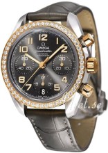 Omega Speedmaster Ladies Grey Dial Leather Diamond