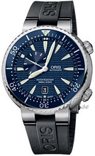 Oris Diving Small Second Date Steel Blue Dial