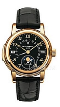 Patek Philippe Grand Complications Black Dial Croco Strap