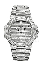Patek Philippe Nautilus Diamond Dial White Gold Bracelet