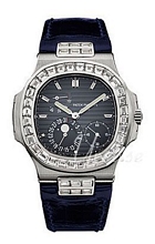Patek Philippe Nautilus Blue Dial Croco Strap