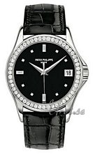 Patek Philippe Calatrava Black Dial White Gold Patek Philippe Calatrava Black Dial White Gold