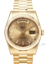Rolex Day-Date Samppanja/18K keltakultaa �36 mm